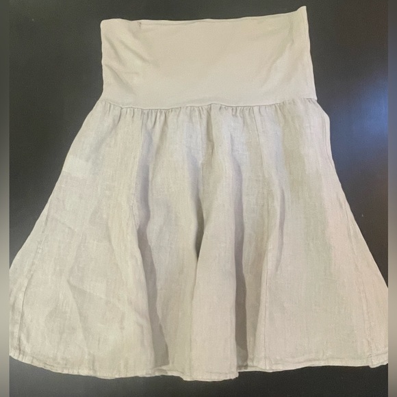 AM Basic Collection 100% Italian Linen Skirt *Like New*. Size L - Picture 7 of 7